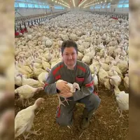 Sébastien Lebreton, agriculteur à Favières, en Eure-et-Loir