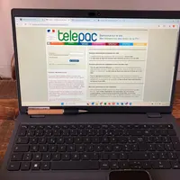 Ecran d'ordinateur ouvert sur Telepac.