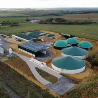 Méthaniseur en injection de la coopérative EMC2 à Landres (54).