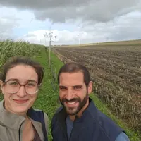 <em class="placeholder">Hélène et Martin Gosse de Gorre, agriculteurs à Ostreville (62),"Deux ans après semis de trèfle blanc, nous constatons l’
