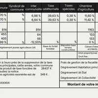 Exemple de taxe foncière sur propriété non bâtie