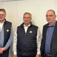 Les responsables de l'AGPB,  Philippe Heusèle, Eric Thirouin et Cédric Besnoit.