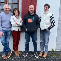 <em class="placeholder">Michel, Madeleine, Cédric Andere et Kattin Inschauspé, associés du Gaec Gaztelü Gat</em>