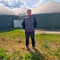 <em class="placeholder">Guillaume Debreuve, agriculteur à Dierrey-Saint-Pierre (Aube),"Dans le méthaniseur, le seigle se dégrade plus difficileme
