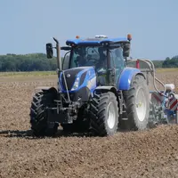 Semis de colza le 21 août en technique simplifiée après déchaumage avec strip-till investi à l'aide d'une subvention
