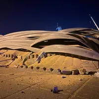 Silos à grains détruits dans un port du Danube (en Ukraine, province d'Odessa)