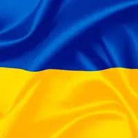 Le drapeau ukrainien ondulé