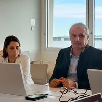 Franck Laborde, président de l'AGPM, et Céline Duroc, directrice générale de l'AGPM.