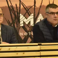 De gauche à droite, Christophe Bonno, directeur général de Maïsadour, et Daniel Peyraube, président de Maïsadour.