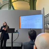 Carlotta De Pasquale, analyste de marché d'Areté à la 64e Bourse de commerce européenne, qui s'est tenue les 5 et 6 décembre à Paris.