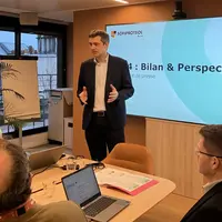 Xavier Dorchies, directeur général de Sofiproteol, présente le bilan 2024 en conférence de presse.