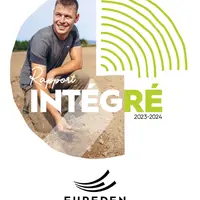 Page de couverture du rapport intégré 2023-2024 de la coopérative Eureden