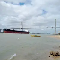 Vraquier sur le fleuve du Paraná à hauteur de la ville de Rosario.