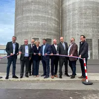Inauguration du silo numéro 9 de Nord Céréales à Dunkerque par Laurent Bué le 26 septembre 2025