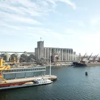 Installations de Nord céréales dans le port de Dunkerque.