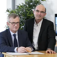 Ludovic Spiers, directeur général, et Arnaud Degoulet, président d'Agrial