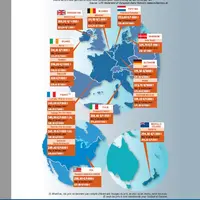 carte des prix du lait dans le monde