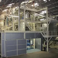 Le site Ekoranda est dédié à la cuisson-extrusion de graines oléo-protéagineuses. Sur la photo : Lloutil industriel de cuisson-extrusion.