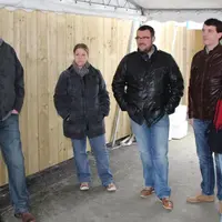 Les membres de la SCL : Jacques Coquelin, Audrey Jourdan, Jean-Charles, Thomas et Jacqueline Coquelin