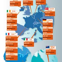 carte des prix du lait de février 2020 dans le monde