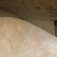 tourteau de soja stocké à la ferme