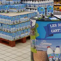 En prix consommateur, le lait UHT Cant’Avey’Lot s’affiche autour de 94 centimes le litre. © Cant'Avey'Lot