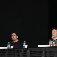 Guillaume Migault, de Savencia, et David Renault, président de l'OP Cleps Ouest, lors de l'AG de l'OP.  © C. Pruilh