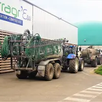 L’unité de méthanisation comprend deux cuves de stockage du digestat liquide de 6 800 m3. La construction d’une troisième est en projet pour pouvoir m