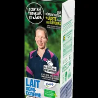 Le lait de Ch'Nord sous la marque Envia, du distributeur Lidl France.  © Lidl