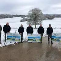 Remise Écométhane à des éleveurs engagés dans la démarche.