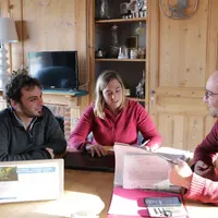 Ludovic Lavernot (à droite) avec Alexis Villeneuve et Caroline Morin Dumont, Littoral Normand. « J’espère que le CSP me permettra d’améliorer mes prat