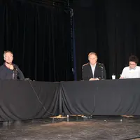 A gauche, l'OP Ouest'Lait et son président Landry Rivière, et à droite Savencia, avec Nicolas Dumarest, le directeur amont.