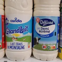 Lait de consommation et lait fermenté à boire nature et leur Nutri-Score