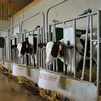 veau laitier en case individuelle