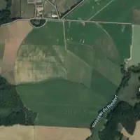 rond d'irrigation par pivot vu du ciel