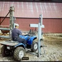 quad passant sur la barrière