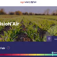 La page d'accueil du site internet AgrivisioN'Air