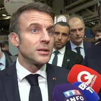 Le président de la République répondant aux questions de la presse avant une inauguration de Salon de l'agriculture sous haute tension.