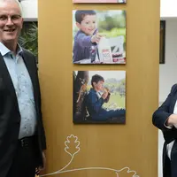 Guy Le Bars président d'Even et son directeur général, Christian Griner