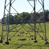 ligne haute tension haut plateau du Doubs ou Jura