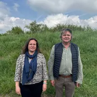 Maud Cloarec et Yves Sauvaget, vice-présidents de Biolait.