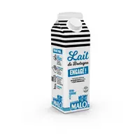 Brique de lait UHT Malo engagé