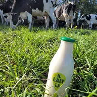 Bouteille de lait Il Lait Là, le repère de Biolait