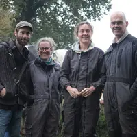 <em class="placeholder">De gauche à droite : Florian et Stéphanie Morel avec Emmanuelle et Ludovic Billard.</em>