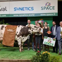 Tac, la vache grande championne du concours de la race normande au space 2026