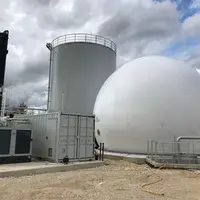 Le méthaniseur d'Aptunion a une capacité de 9 GW par an, soit la consommation de gaz de 4000 habitants. © DR