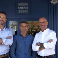 De droite à gauche, Alain Garrec, Tugdual Rabreau et Olivier Vallée, associés d'Atom Food. © Th. G.