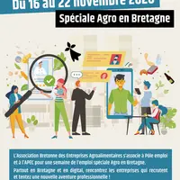 Affiche pour la première Semaine de l'emploi coordonnée par l'Association bretonne des entreprises alimentaires. © DR
