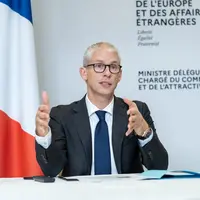 Franck Riester, ministre délégué chargé du Commerce extérieur, le 4 février 2021. © Compte Twitter Franck Riester
