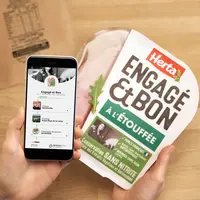 Nouveau produit de la gamme "Engagé et Bon" de Herta. © Connecting Food